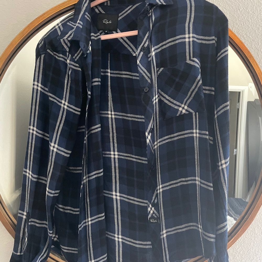 Rails flannel button down